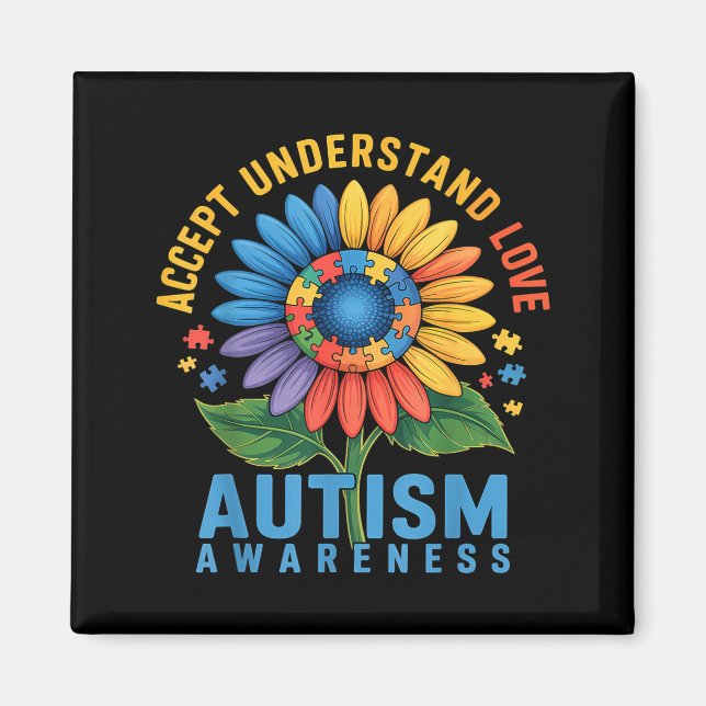 Imã Consciência do autismo (Frente)