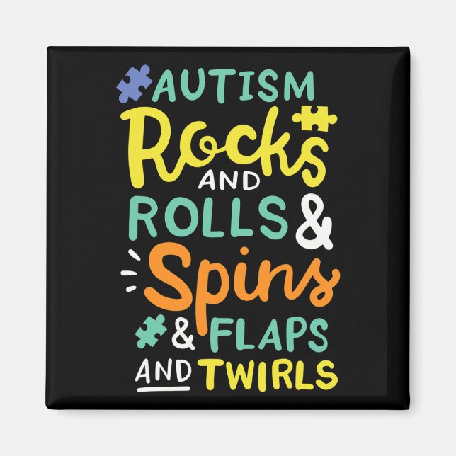 Imã Consciência do Autismo 3 (Frente)