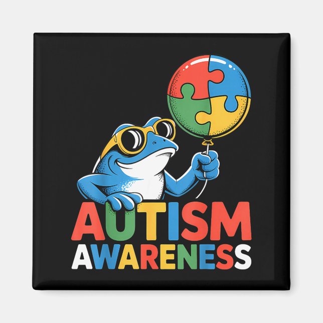 Imã Consciência do autismo autista  (Frente)