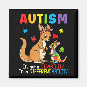 Imã Consciência do Autismo Mãe Canguru Habilidade Dife