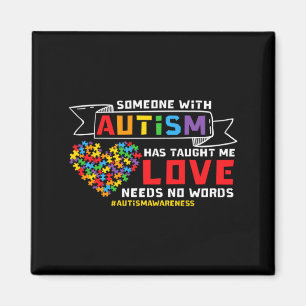 Imã Consciência do Autismo O Amor Não Precisa de Palav