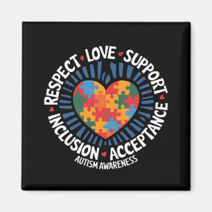 Imã Consciência do Autismo Respeito Autista Amor Apoio