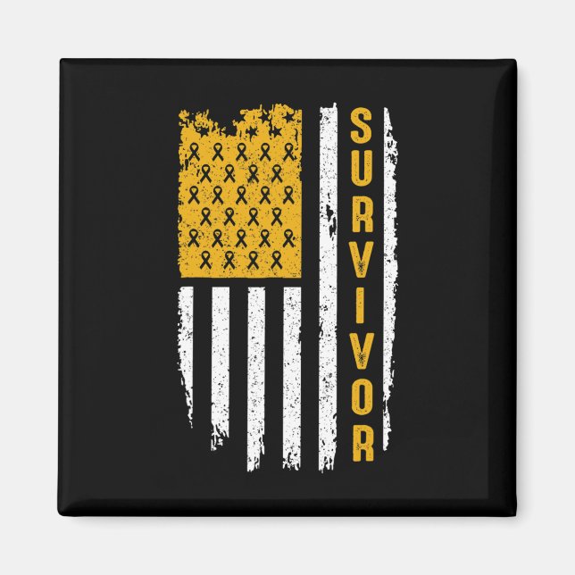 Imã Consciência do Cancer infantil Dourada para o meu  (Frente)