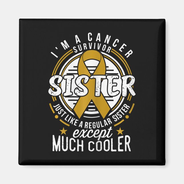 Imã Consciência do Cancer para a Irmã (Frente)