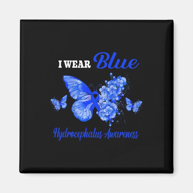 Imã Consciência Eu Visto Borboleta Azul (Frente)