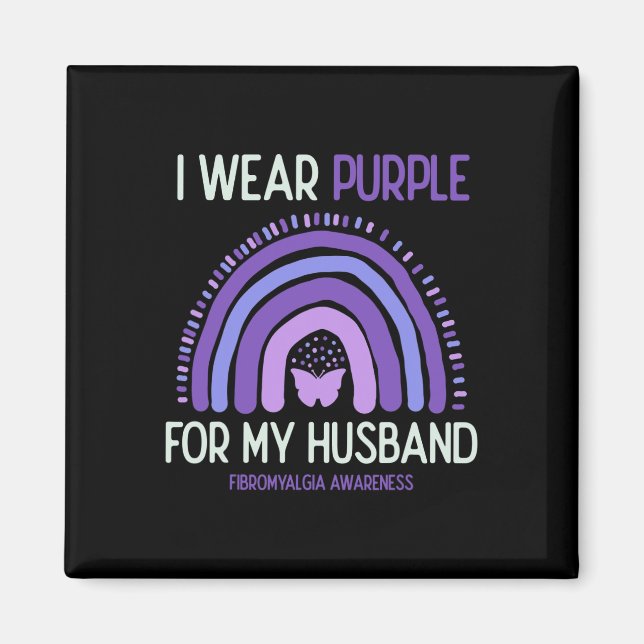 Imã Consciência Eu Visto Roxo Para Meu Marido (Frente)