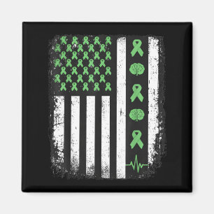 Imã Consciencialização da saúde mental bandeira americ
