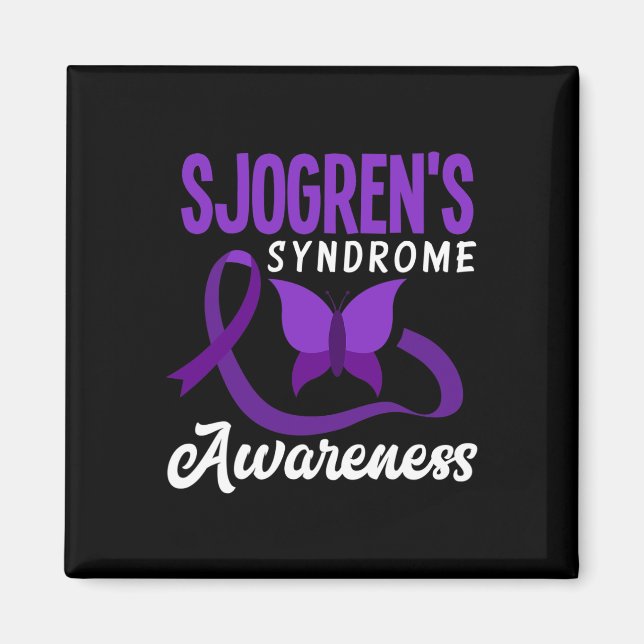 Imã Conscientização da Síndrome de Sjogren's Síndrome  (Frente)