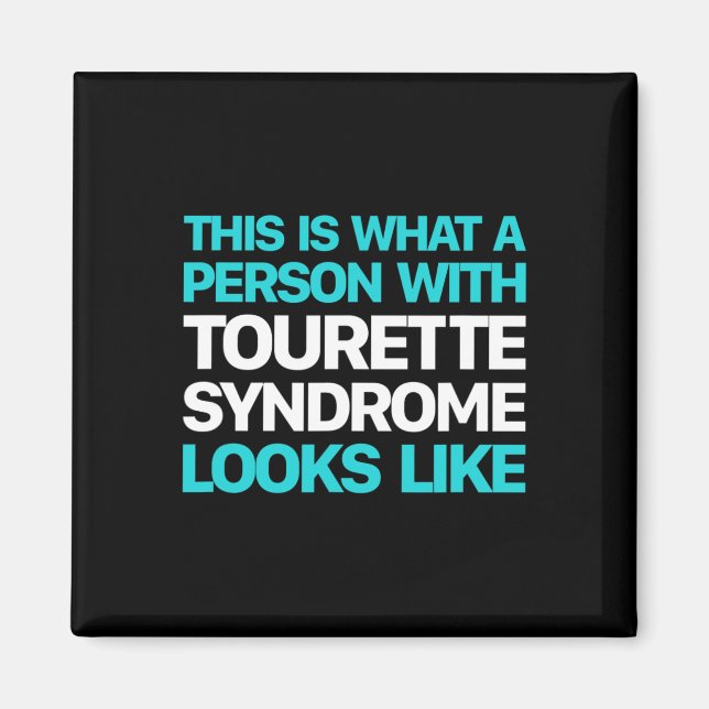 Imã Conscientização da Síndrome de Tourette Conscienti (Frente)