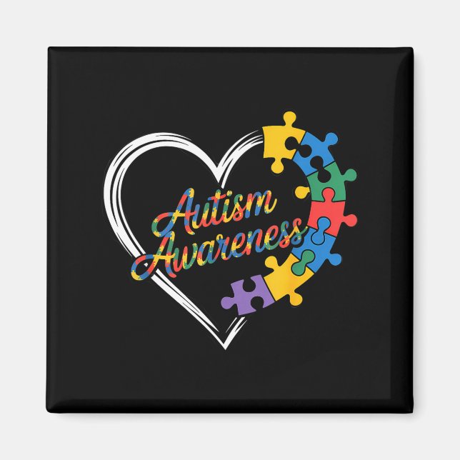 Imã Conscientização do autismo  (Frente)