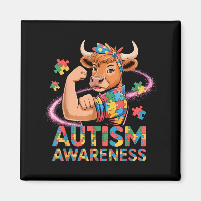Imã Conscientização do autismo  (Frente)