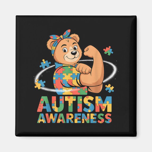 Imã Conscientização do autismo  (Frente)