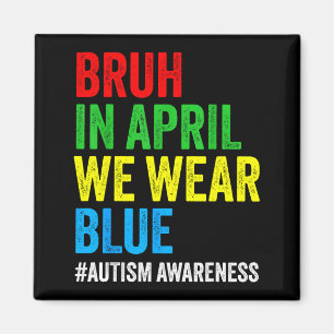 Imã Conscientização do autismo crianças meninos bruh e