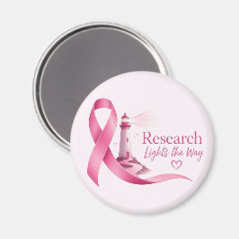 Imã Conscientização do Cancro da Mama Laço Rosa Pesqui