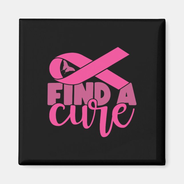 Imã Conscientização sobre a cura do cancro da mama  (Frente)