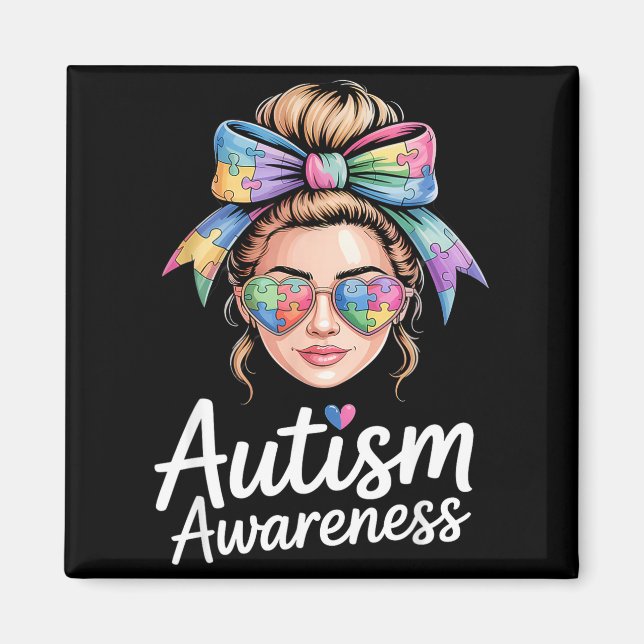 Imã Conscientização sobre autismo (Frente)