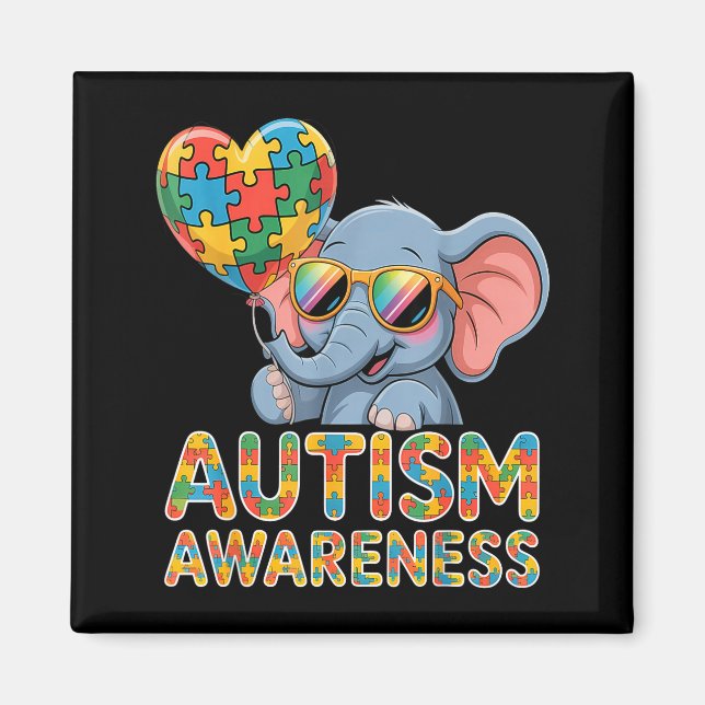 Imã Conscientização sobre autismo (Frente)