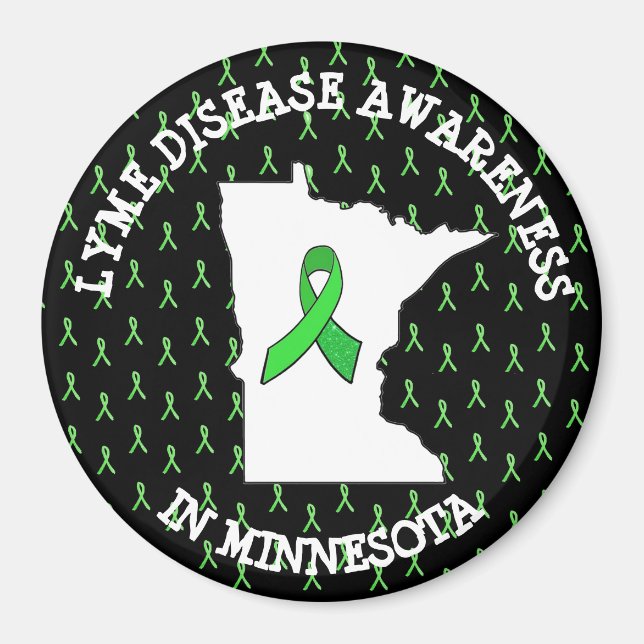 Imã Conscientização sobre Doença de Lyme em Minnesota  (Frente)