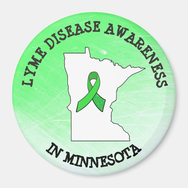 Imã Conscientização sobre Doença de Lyme em Minnesota  (Frente)