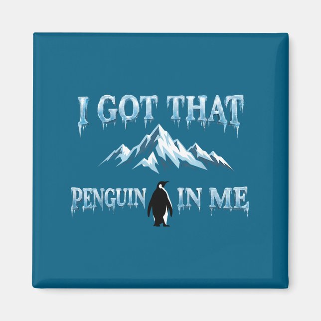Imã Consegui aquele pinguim, mas por que montanhas mem (Frente)