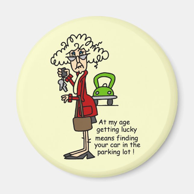 Imã Conseguir Humor Sortudo (Frente)