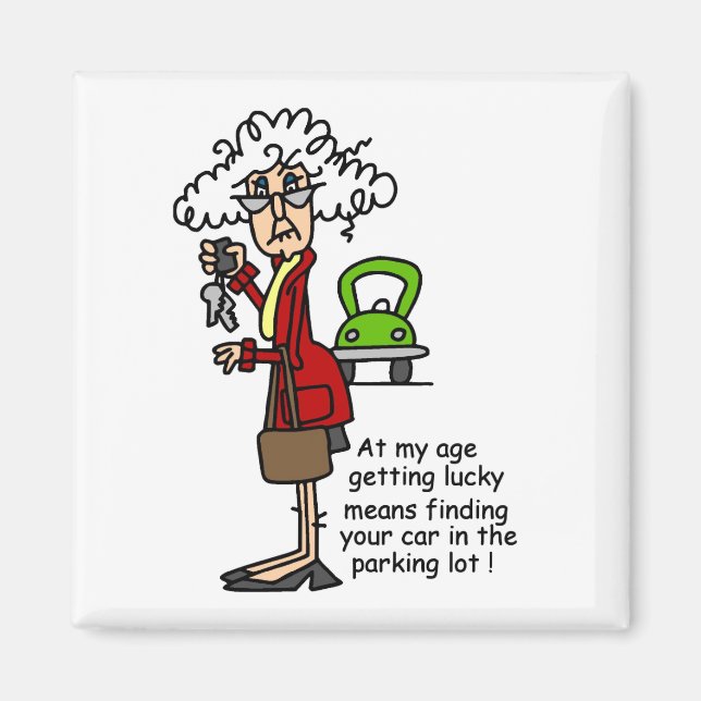 Imã Conseguir Humor Sortudo (Frente)