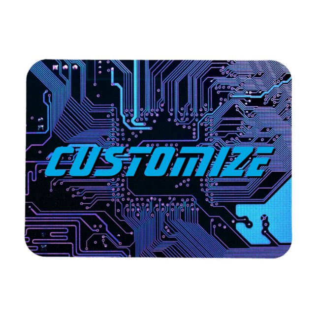 Ímã Conselho de Circuito Eletrônico Azul PCB Blue - Ou (Horizontal)