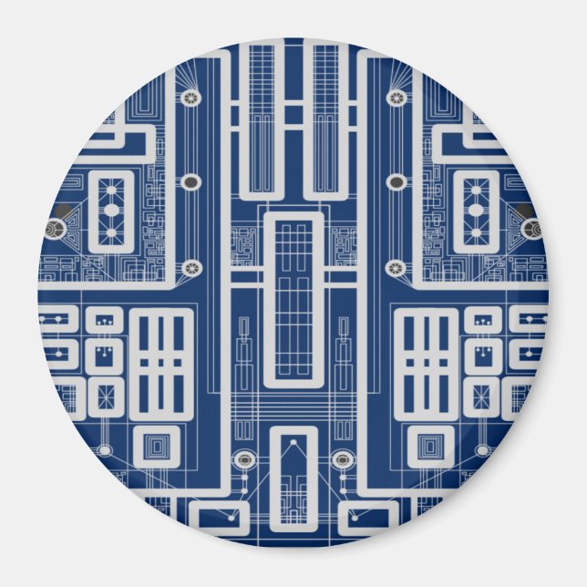 Imã Conselho de Circuito Geométrico (Frente)