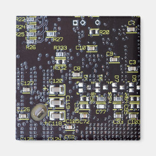 Imã Conselho De Circuito Integrado Em Um Magnet