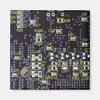 Imã Conselho De Circuito Integrado Em Um Magnet