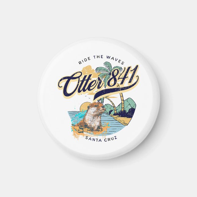 Imã Conselho de Surf 841 surfing Otter 841 California (Frente)