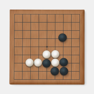 Imã Conselho Miniatura 9x9 Gob com Pedras