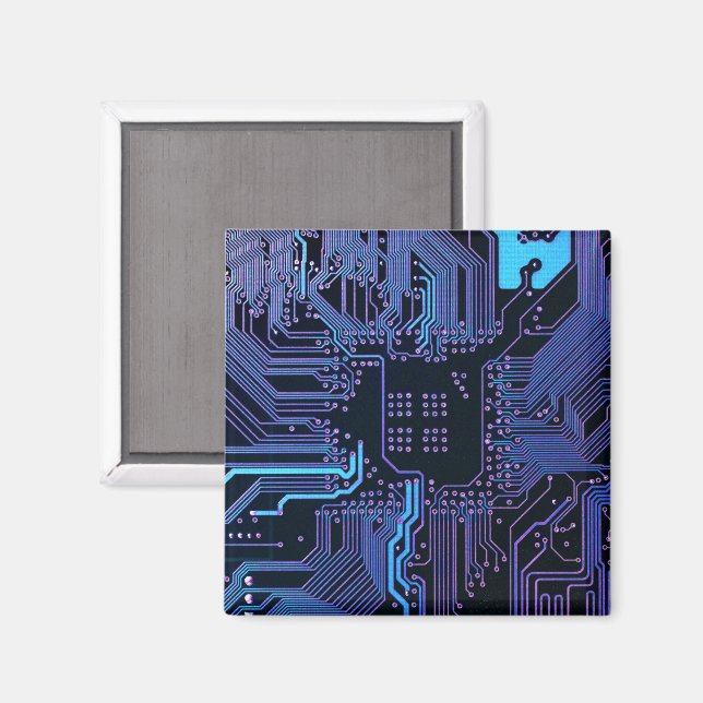 Imã Conselho Nerd de saída PCB Blue Electronic Circuit (Front/Back)