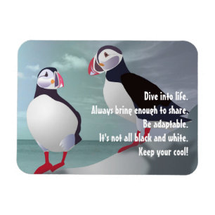 Ímã Conselhos de um Design Puffin Magnet