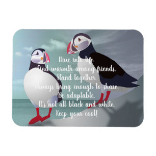 Ímã Conselhos de um Design Puffin Magnet