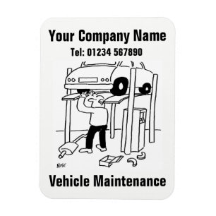 Ímã Conservação do carro & desenhos animados dos