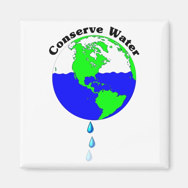 Imã Conserve Water (Frente)