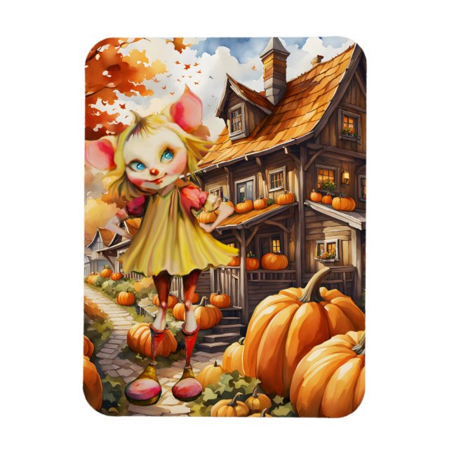 Ímã Considerações sobre a fantasia do Halloween (Vertical)