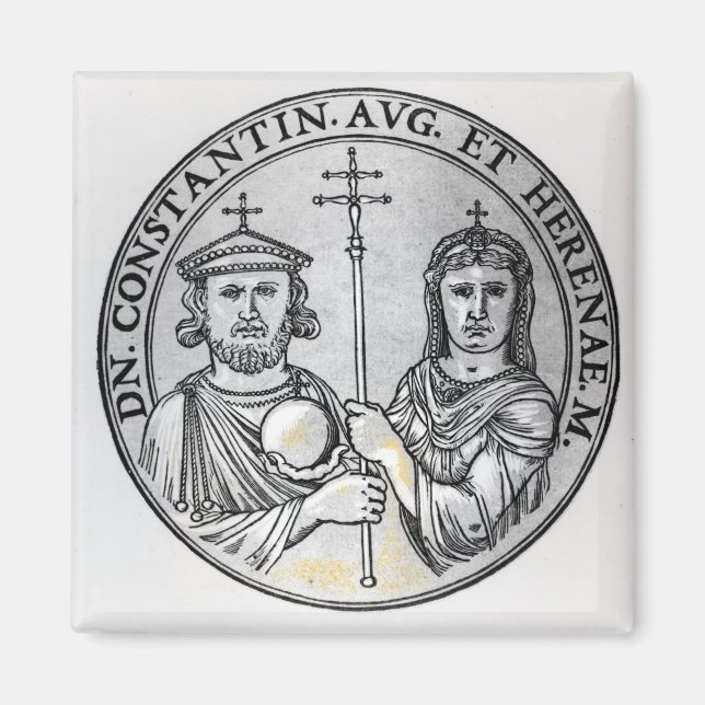Imã Constantine VI e sua Mãe Irene (Frente)
