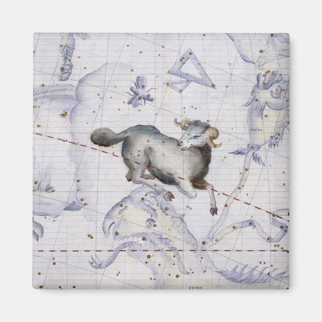 Imã Constelação de Aries, placa 4 de Atlas Coeles (Frente)