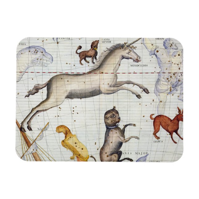 Ímã Constelação de Monoceros com Canis Major e Mi (Horizontal)