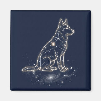 Imã Constelação do Cão Pastor Celestial Noite Estrelad