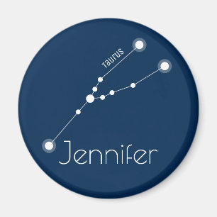 Imã Constelação personalizada Taurus Zodiac