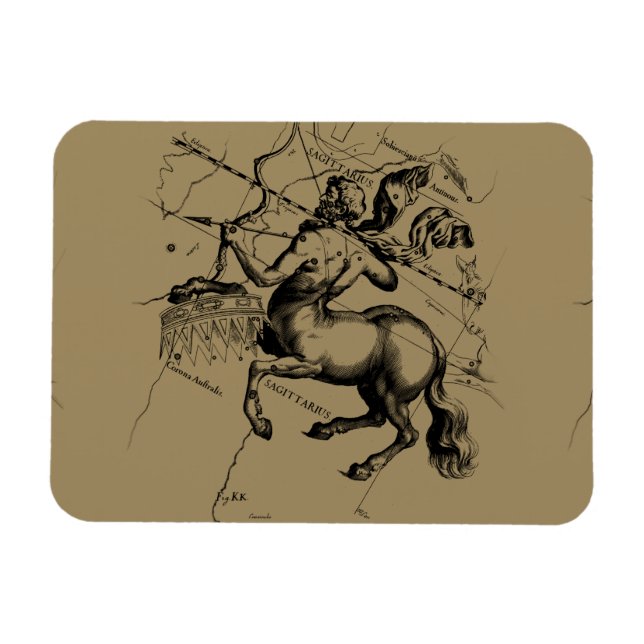 Ímã Constelação Sagittarius Hevelius 1690 (Horizontal)