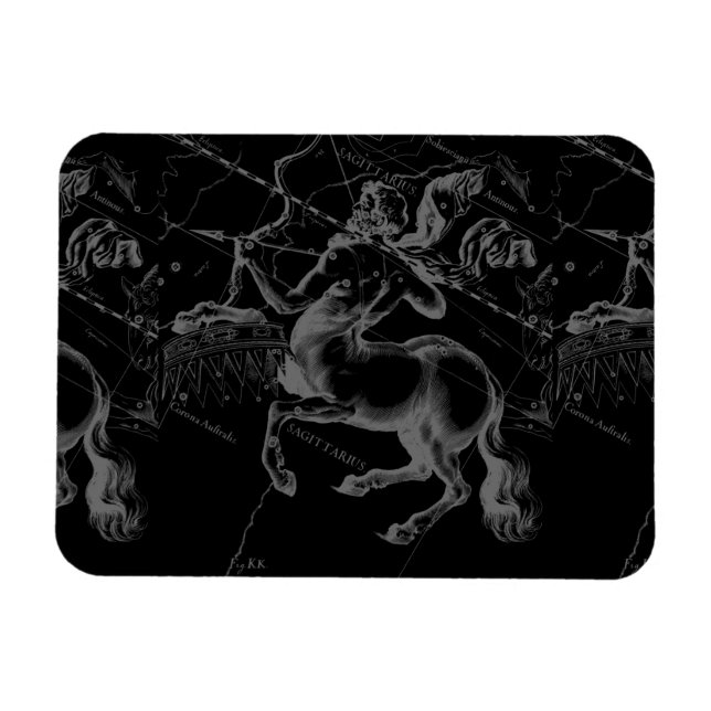 Ímã Constelação Sagittarius Hevelius cerca de 1690 (Horizontal)