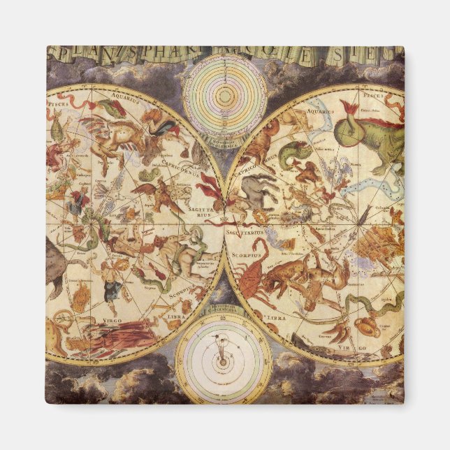 Imã Constelações, Astronomia Antiga, Frederik de Wit (Frente)