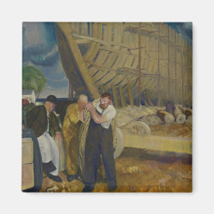 Imã Construtores de navios - A Corda - George Bellows