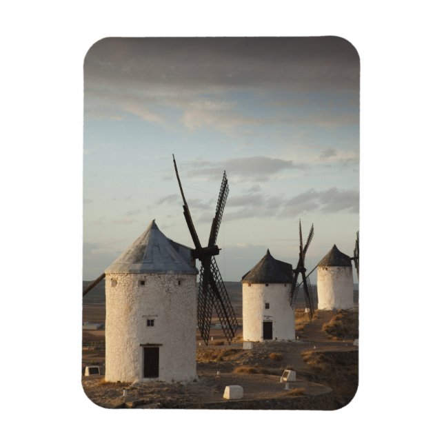 Ímã Consuegra, antigos moinhos de vento de La Mancha (Vertical)