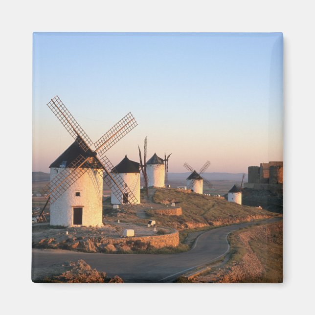 Imã Consuegra, La Mancha, Espanha, moinhos de vento (Frente)