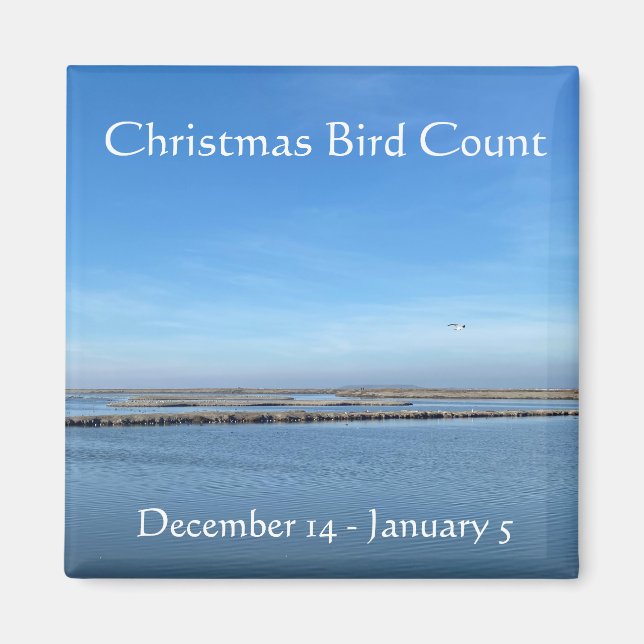 Imã Contagem de Aves de Natal (Frente)